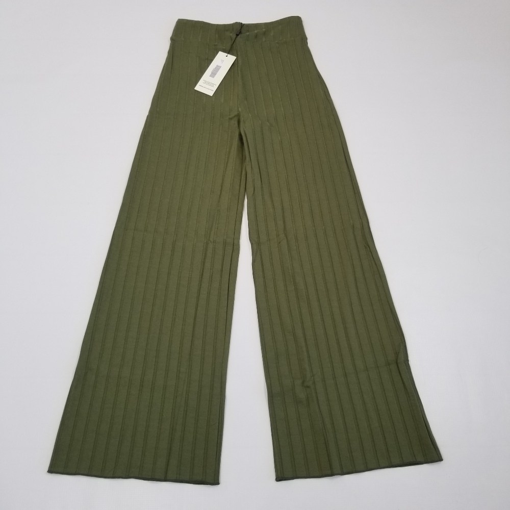 Lett Biarritz High Rise Ribbed Pant XS New